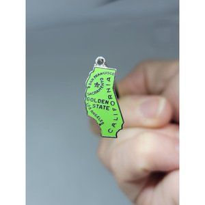 Sterling Silver California state charm